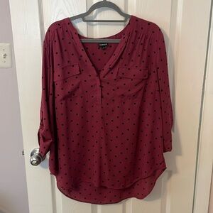 Torrid sz 2 Harper 3/4 length sleeve top
